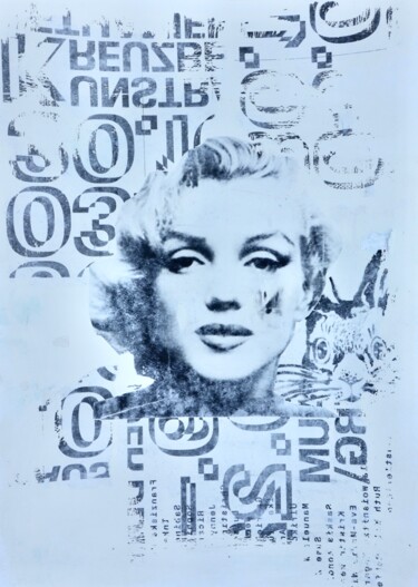Schilderij getiteld "Vintage Marilyn Mon…" door Diana Achtzig, Origineel Kunstwerk, Acryl
