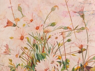 Pittura intitolato "Tenerezza floreale" da Diana Carnevale, Opera d'arte originale