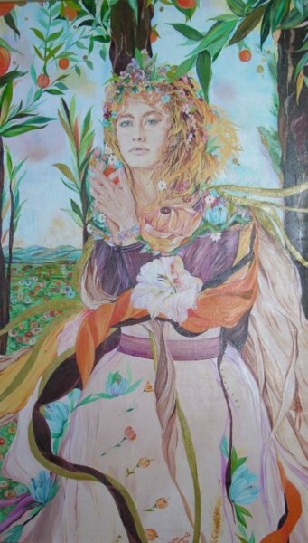 Painting titled "Primavera" by Diana Carnevale, Original Artwork