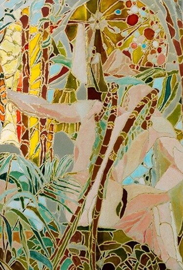 Pittura intitolato "Il guerriero di vet…" da Diana Carnevale, Opera d'arte originale