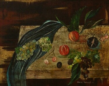 Painting titled "Natura morta" by Diana Carnevale, Original Artwork