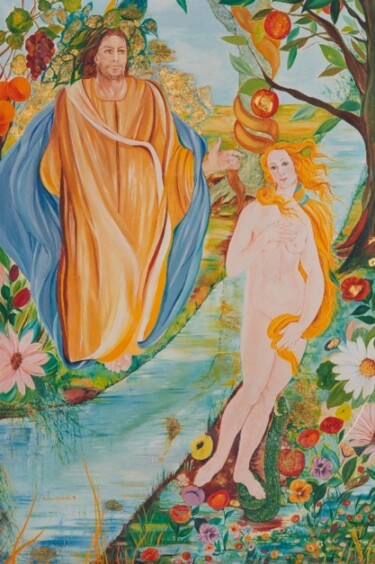Pittura intitolato "Paradiso perduto" da Diana Carnevale, Opera d'arte originale