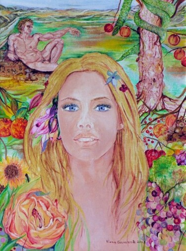 Painting titled "Eva" by Diana Carnevale, Original Artwork