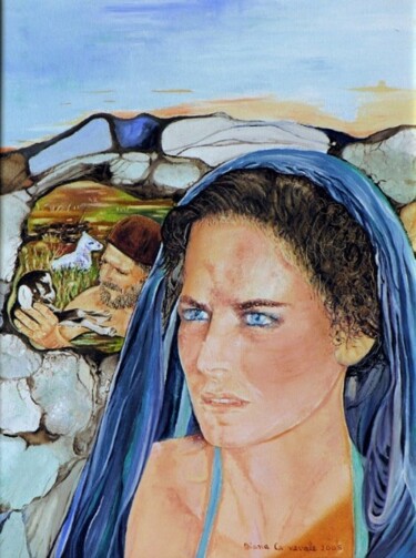 Painting titled "Rachele" by Diana Carnevale, Original Artwork