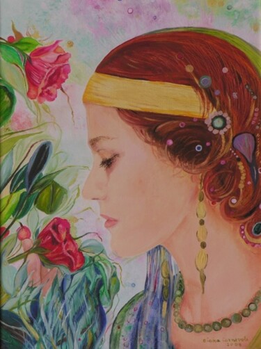 Painting titled "Ester" by Diana Carnevale, Original Artwork