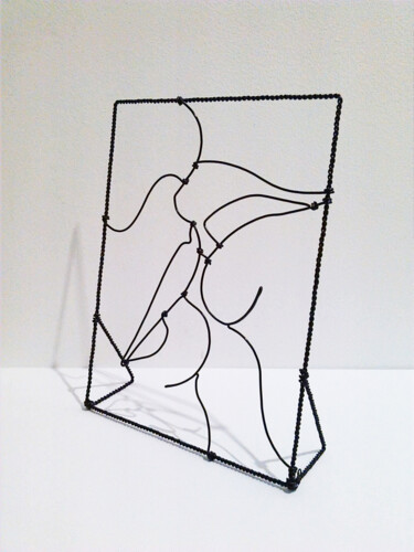 Escultura titulada "Sculpture en fil de…" por Diana Delaplace, Obra de arte original, Alambre