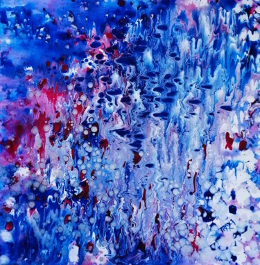 Malerei mit dem Titel "Under the Water -pa…" von Diana Dimova - Traxi, Original-Kunstwerk, Acryl