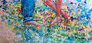 "Two Abstract Painti…" başlıklı Tablo Diana Dimova - Traxi tarafından, Orijinal sanat, Akrilik