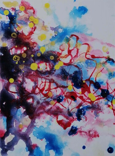 Painting titled "Freedom in Motion A…" by Diana Dimova - Traxi, Original Artwork, Acrylic