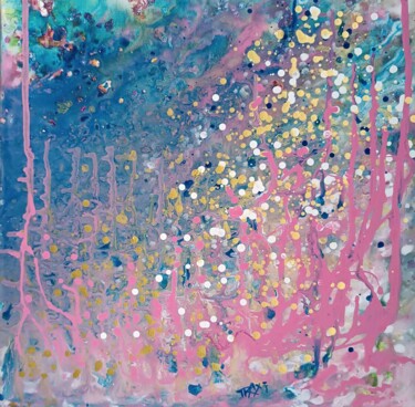 Pittura intitolato "Golden Sands and Ab…" da Diana Dimova - Traxi, Opera d'arte originale, Acrilico