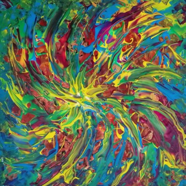 绘画 标题为“Colorful Abstract F…” 由Diana Dimova - Traxi, 原创艺术品, 丙烯