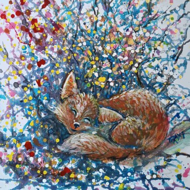 Pintura titulada "Vibrant Fall Art: A…" por Diana Dimova - Traxi, Obra de arte original, Acrílico