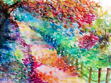 Картина под названием "Beautiful watercolo…" - Diana Dimova - Traxi, Подлинное произведение искусства, Акварель Установлен н…