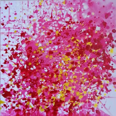 Schilderij getiteld "Abstract Rose Aroma…" door Diana Dimova - Traxi, Origineel Kunstwerk, Acryl
