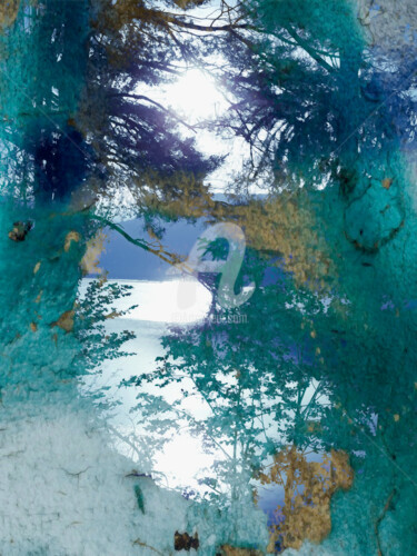 Photographie intitulée "Window to the lake" par Diana Editoiu, Œuvre d'art originale, Photographie manipulée