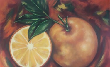 Pintura titulada "Naranjas" por Diana Fran, Obra de arte original, Oleo