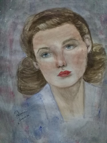 Painting titled "Classic women" by Diana Gharibeh, Original Artwork, Acrylic