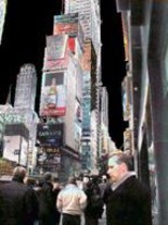 Photography titled "Time Square Glow" by Diana Hughey, Original Artwork