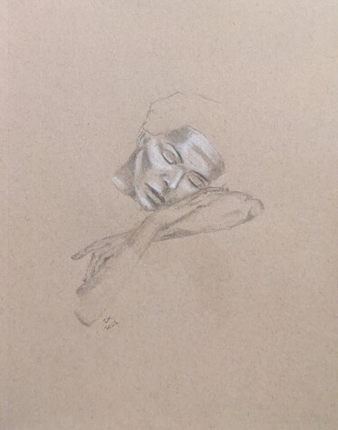 Drawing titled "Der Schlaf" by Diana Knepper, Original Artwork, Graphite