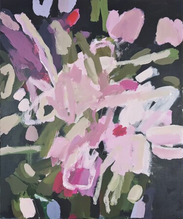 Peinture intitulée "flower power" par Diana Krinninger, Œuvre d'art originale, Acrylique