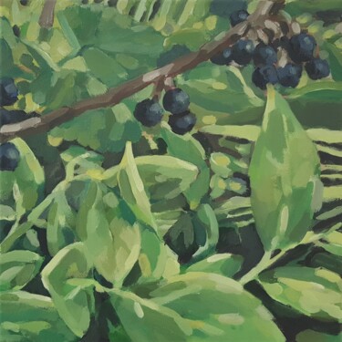 Malerei mit dem Titel "Blätter III" von Diana Krinninger, Original-Kunstwerk, Acryl