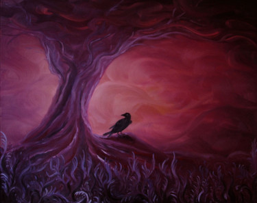 Pittura intitolato "the-guardian.jpg" da Diana Loura Zaidan, Opera d'arte originale, Olio
