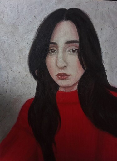 Картина под названием "Автопортрет" - Diana Oskolskaya, Подлинное произведение искусства, Масло