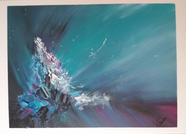 Painting titled "Blue" by Diana Cunha, Original Artwork, Acrylic