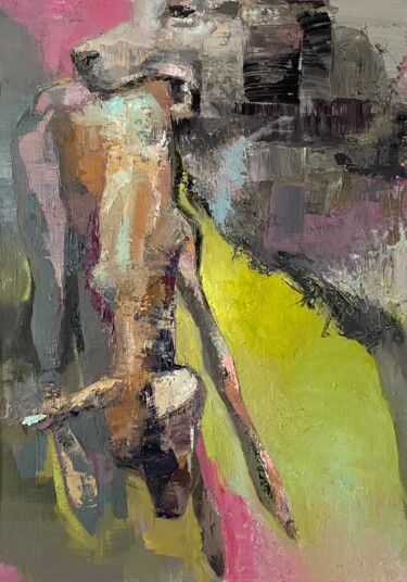 제목이 "Tenderness"인 미술작품 Diana Sholk로, 원작, 기름 나무 들것 프레임에 장착됨