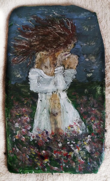 Painting titled "The white shirt" by Diana Surge, Original Artwork, Other