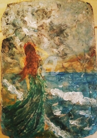 Painting titled "The sea inside" by Diana Surge, Original Artwork, Other