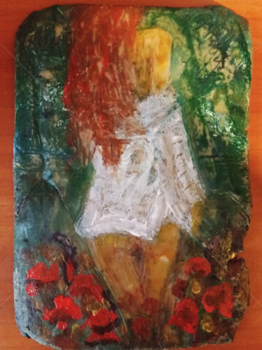 Painting titled "The white shirt 2" by Diana Surge, Original Artwork, Other