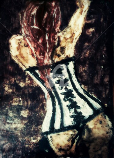 Painting titled "Old corset" by Diana Surge, Original Artwork, Other