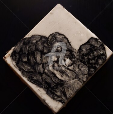 Картина под названием "Old angel" - Diana Surge, Подлинное произведение искусства, Мыло
