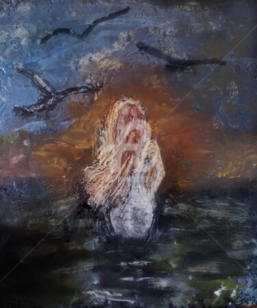 Schilderij getiteld "Sunrise" door Diana Surge, Origineel Kunstwerk, Zeep