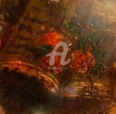 Картина под названием "Roses" - Diana Surge, Подлинное произведение искусства, Другой