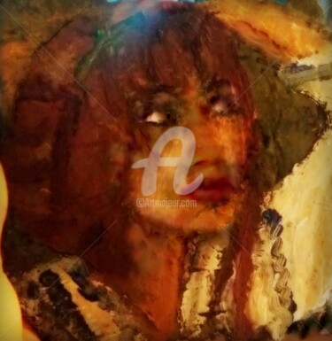 Картина под названием "Self-portrait in au…" - Diana Surge, Подлинное произведение искусства, Другой