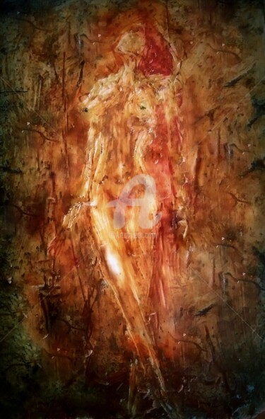 Peinture intitulée "Cracks" par Diana Surge, Œuvre d'art originale, Autre