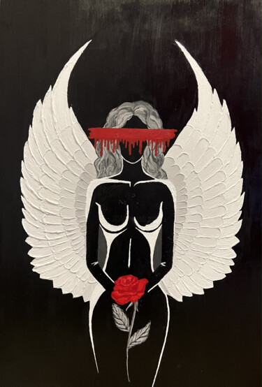 Картина под названием "Hope" - Diana Virgo, Подлинное произведение искусства, Акрил Установлен на Деревянная рама для носилок