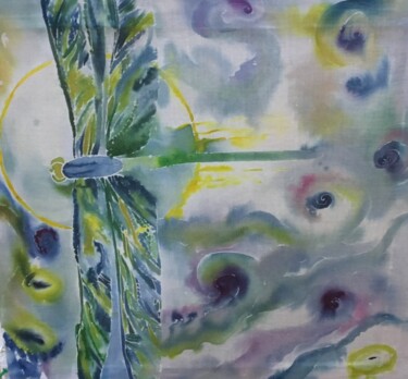 Peinture intitulée "Лето" par Diana Zhemis, Œuvre d'art originale, Tissu