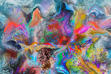 Цифровое искусство под названием "Just Give Me Flower…" - Diana Coatu, Подлинное произведение искусства, Цифровая живопись