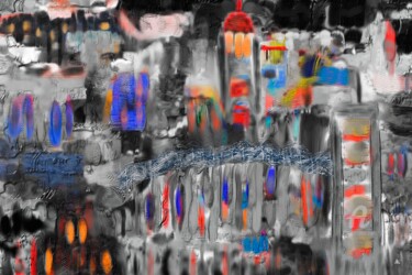 Цифровое искусство под названием "Winter Evening" - Diana Coatu, Подлинное произведение искусства, Цифровая живопись