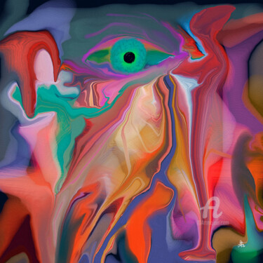 Digital Arts titled "Clairvision" by Diana Coatu, Original Artwork, Digital Painting