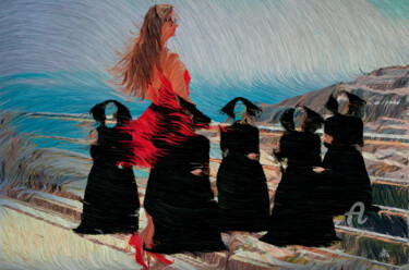 Arts numériques intitulée "Charmed" par Diana Coatu, Œuvre d'art originale, Travail numérique 2D