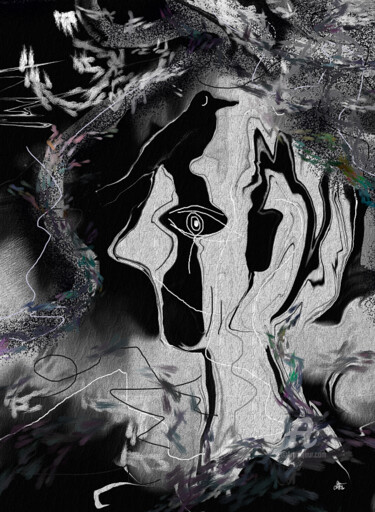 Digitale Kunst mit dem Titel "Nevermore" von Diana Coatu, Original-Kunstwerk, Digitale Malerei