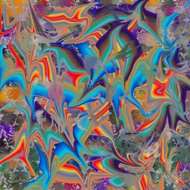 Digitale Kunst mit dem Titel "Winged Thoughts" von Diana Coatu, Original-Kunstwerk, Digitale Malerei