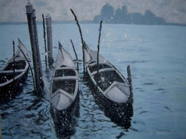 Pittura intitolato "Venezia Poetica" da Diana Giusto, Opera d'arte originale, Olio