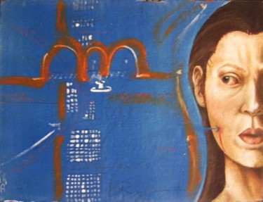 Painting titled "sueño recurrente" by Diana Ibarra, Original Artwork