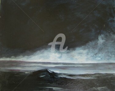 Pittura intitolato "Dark waves" da Diana Li, Opera d'arte originale