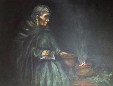Pintura titulada "Maria Sabina, mujer…" por Diana Profilio, Obra de arte original, Otro